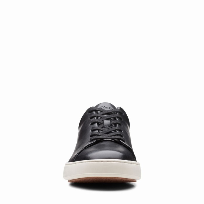 Baskets Clarks Court Lite Dentelle Homme Noir | KZN4VPG8