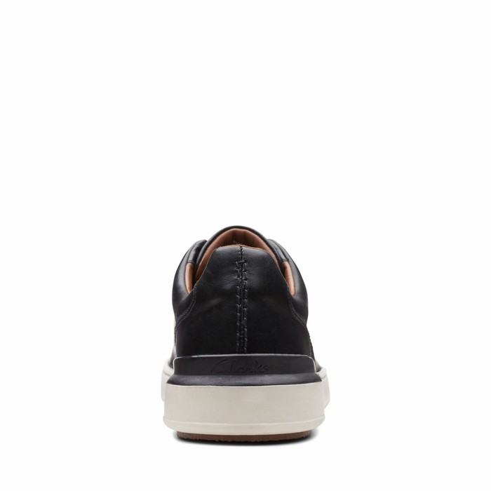 Baskets Clarks Court Lite Dentelle Homme Noir | KZN4VPG8