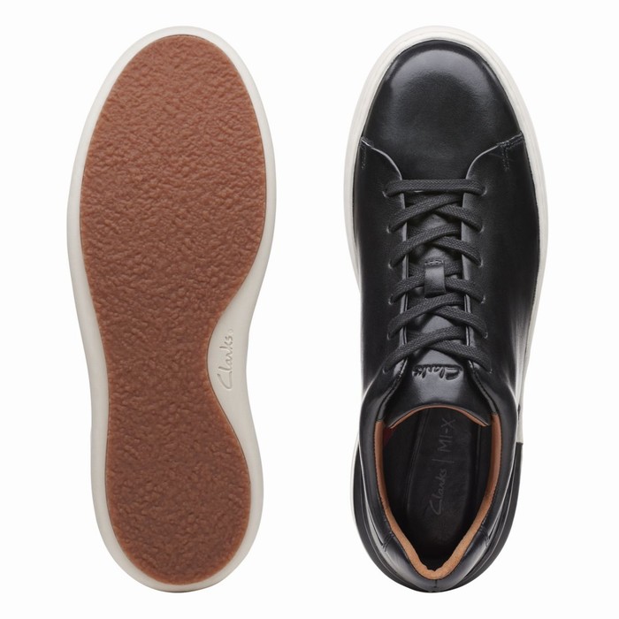 Baskets Clarks Court Lite Dentelle Homme Noir | KZN4VPG8