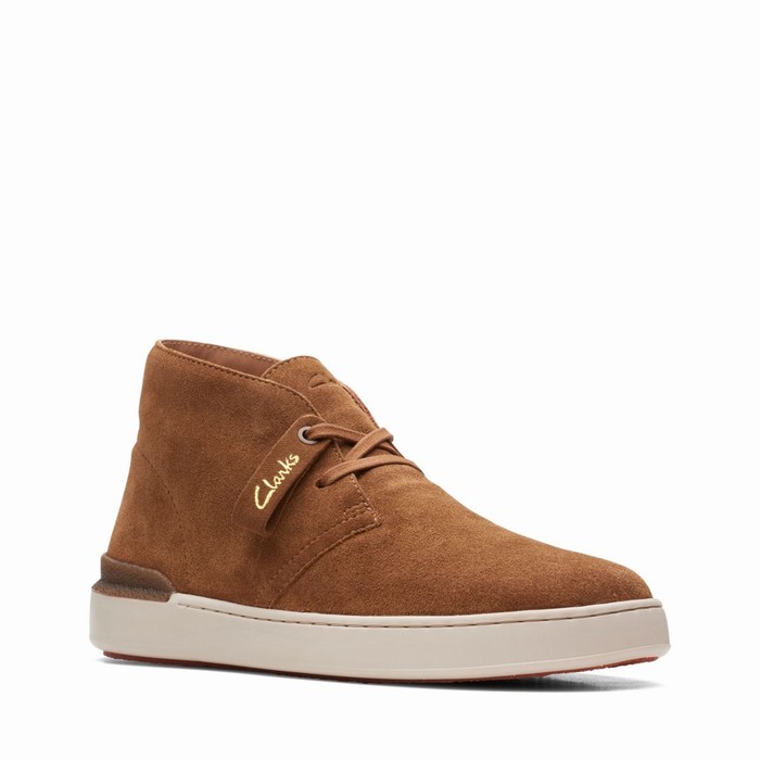 Baskets Clarks Court Lite Desert Homme Marron | 0JXFUXIT