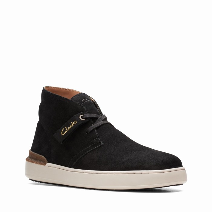 Baskets Clarks Court Lite Desert Homme Noir | OLT6CYPB