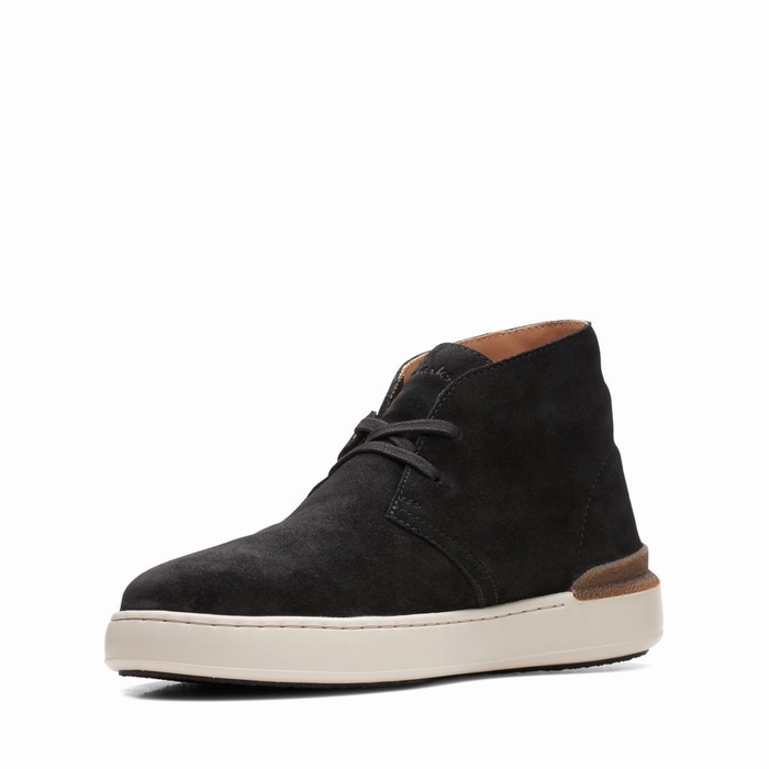 Baskets Clarks Court Lite Desert Homme Noir | OLT6CYPB