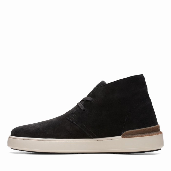 Baskets Clarks Court Lite Desert Homme Noir | OLT6CYPB