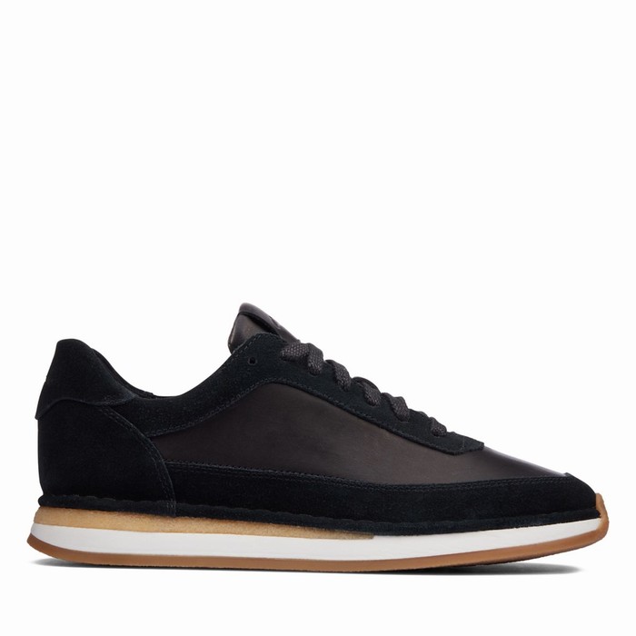 Baskets Clarks Craft Run Dentelle Femme Noir | YJDA1G9Q