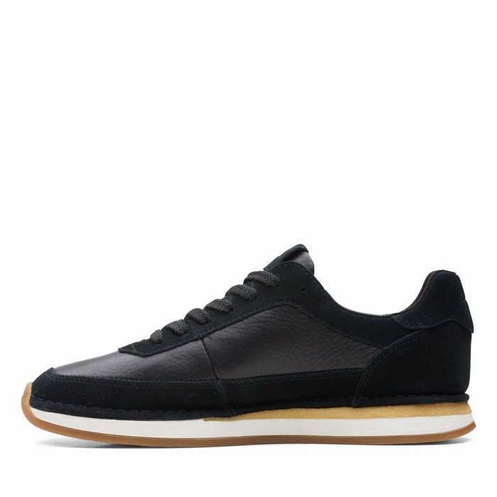 Baskets Clarks Craft Run Dentelle Homme Noir | FFMD9B1L