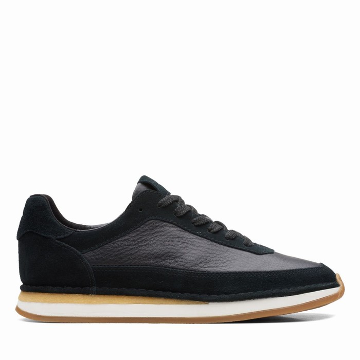 Baskets Clarks Craft Run Dentelle Homme Noir | FFMD9B1L