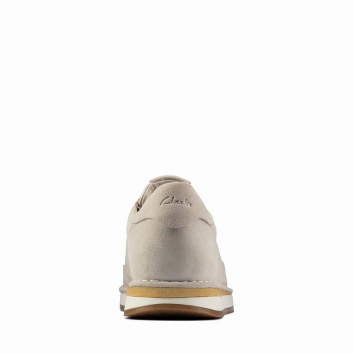 Baskets Clarks Craft Run Dentelle Homme Blanche | GHRRCM79