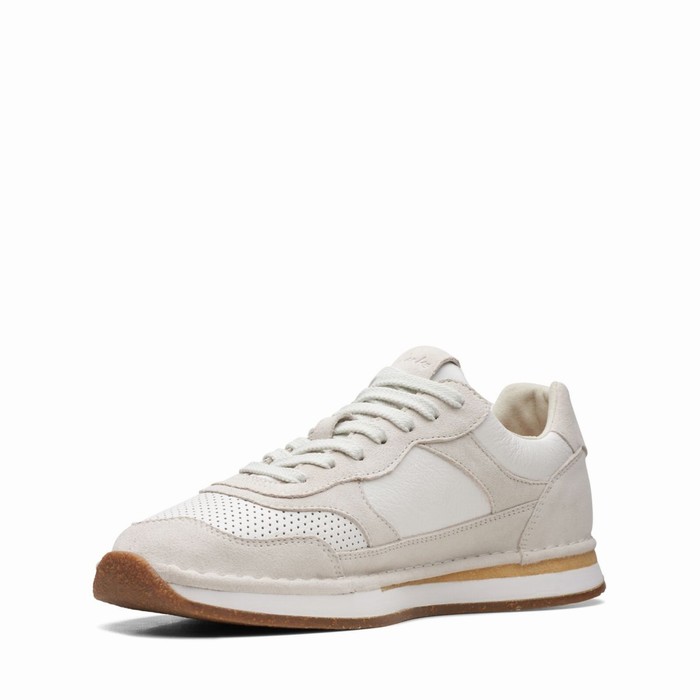 Baskets Clarks Craft Run Tor Homme Blanche | WK92QBL7