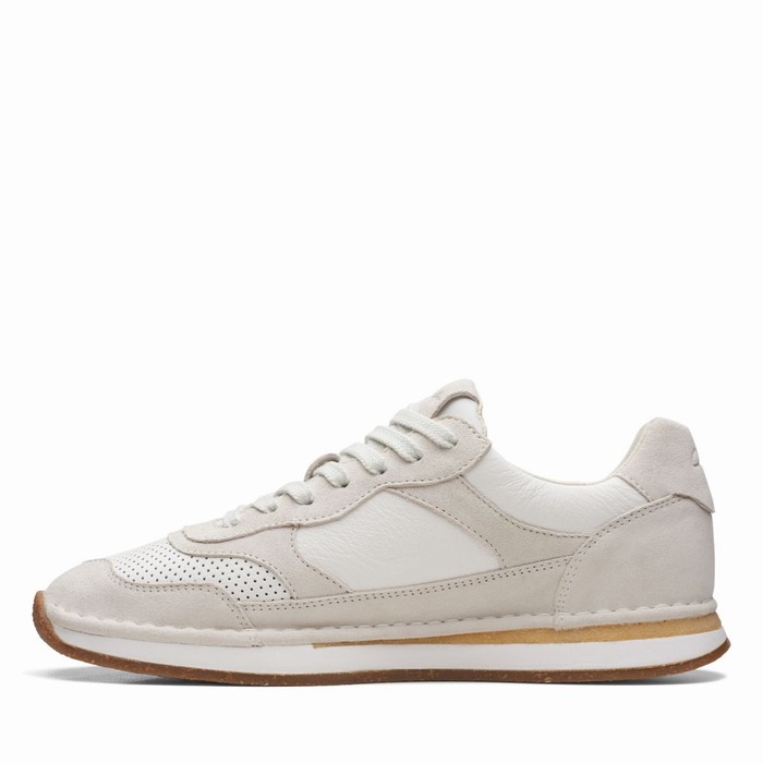 Baskets Clarks Craft Run Tor Homme Blanche | WK92QBL7