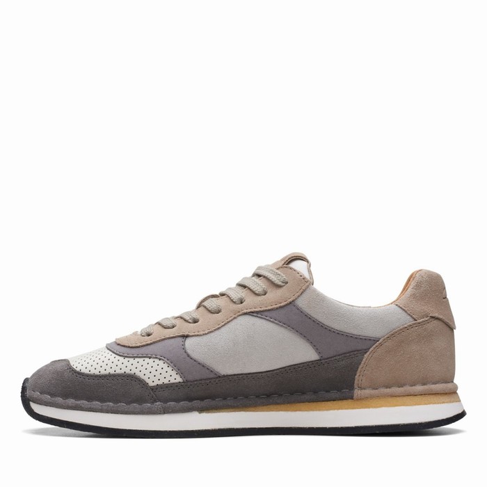 Baskets Clarks Craft Run Tor Homme Grise | SQZ7OULB