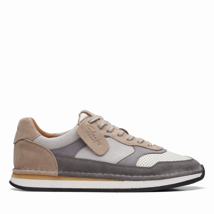 Baskets Clarks Craft Run Tor Homme Grise | SQZ7OULB