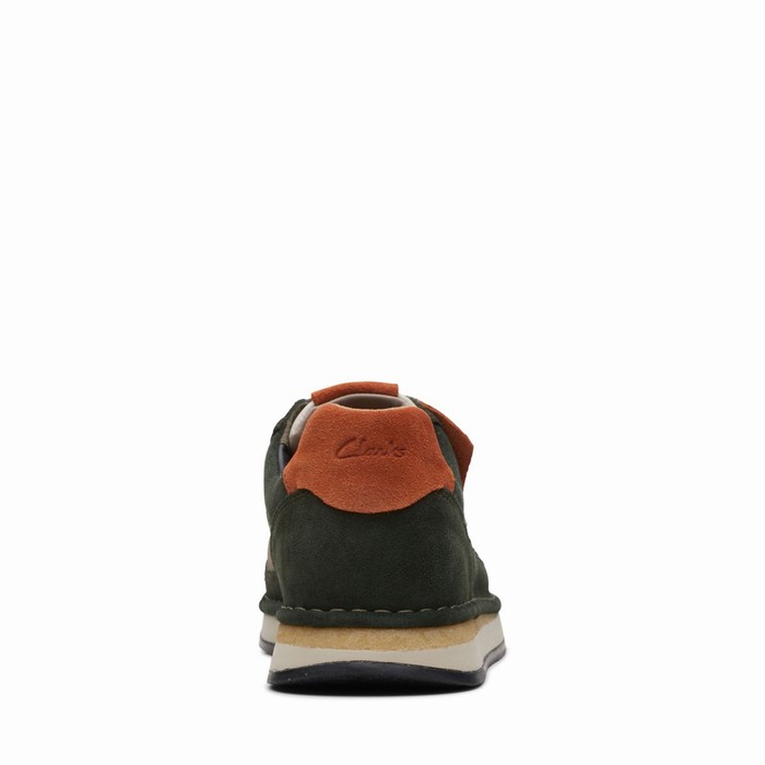 Baskets Clarks Craft Run Tor Homme Vert Olive | GTPR5OBF