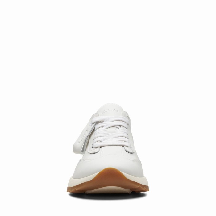 Baskets Clarks Dash Lite Lo Femme Blanche | DETI6VKC