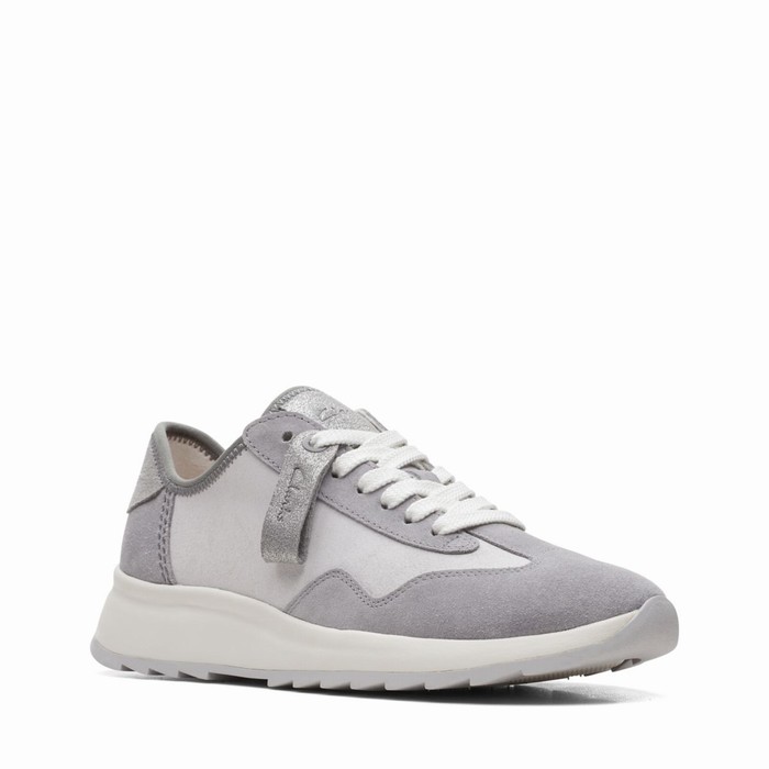 Baskets Clarks Dash Lite Lo Femme Grise | LI7WHMXE