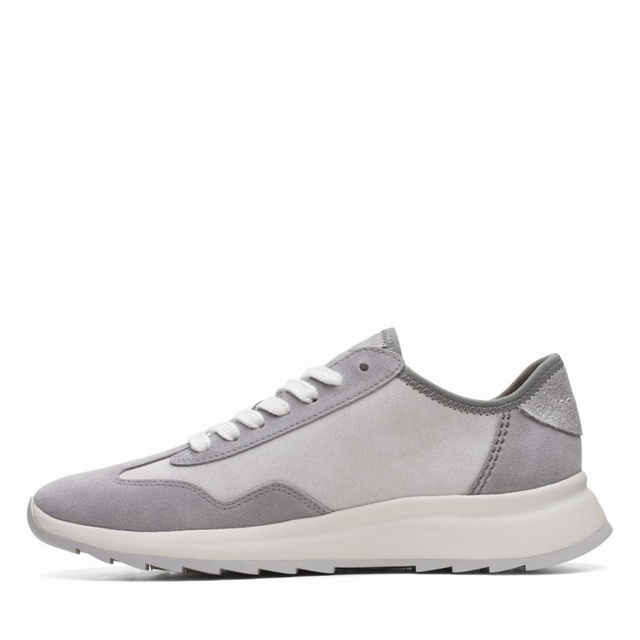 Baskets Clarks Dash Lite Lo Femme Grise | LI7WHMXE