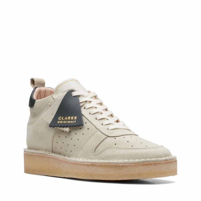 Baskets Clarks Desert Run Femme Blanche | NA0M7ZCM