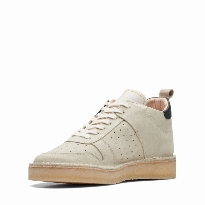 Baskets Clarks Desert Run Femme Blanche | NA0M7ZCM