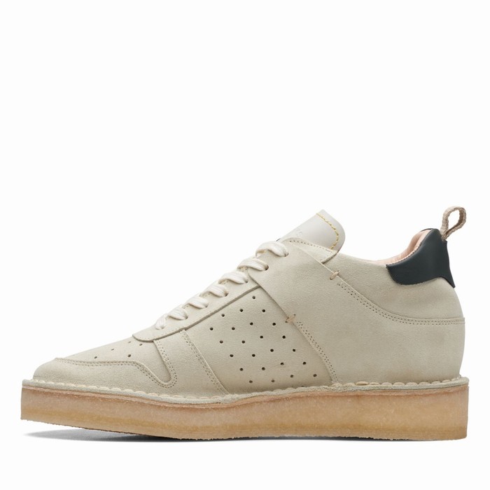 Baskets Clarks Desert Run Femme Blanche | NA0M7ZCM