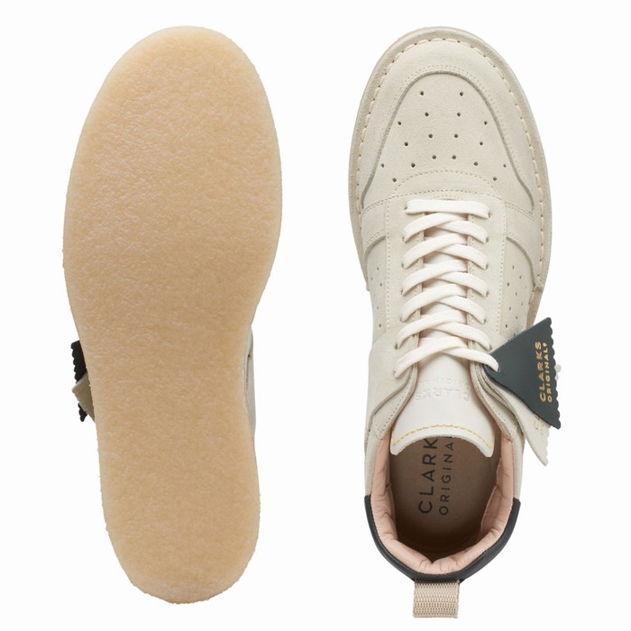 Baskets Clarks Desert Run Femme Blanche | NA0M7ZCM