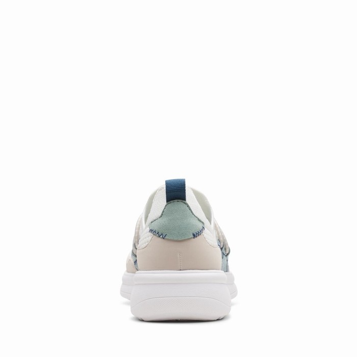 Baskets Clarks Ezera Run Femme Blanche | 81PQUKIS