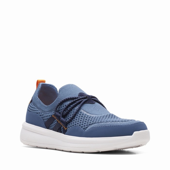 Baskets Clarks Ezera Run Femme Bleu | VNF1TNRS