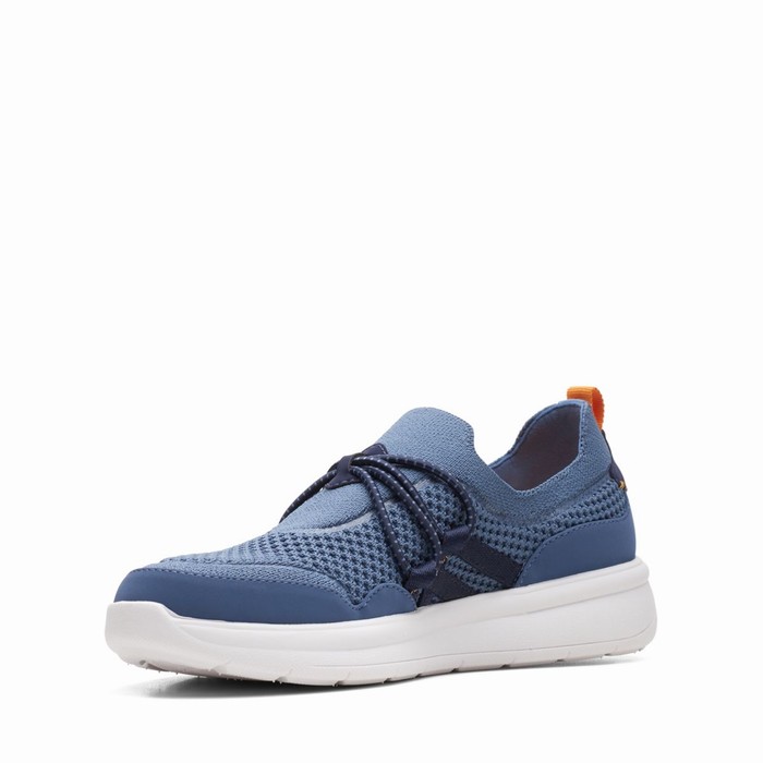 Baskets Clarks Ezera Run Femme Bleu | VNF1TNRS