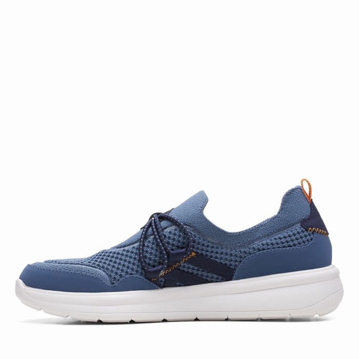 Baskets Clarks Ezera Run Femme Bleu | VNF1TNRS