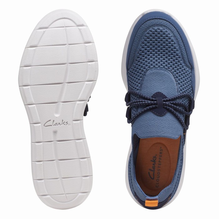 Baskets Clarks Ezera Run Femme Bleu | VNF1TNRS