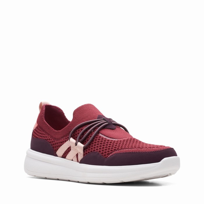 Baskets Clarks Ezera Run Femme Bordeaux | O4V7VPQP