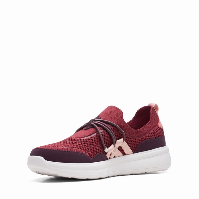 Baskets Clarks Ezera Run Femme Bordeaux | O4V7VPQP