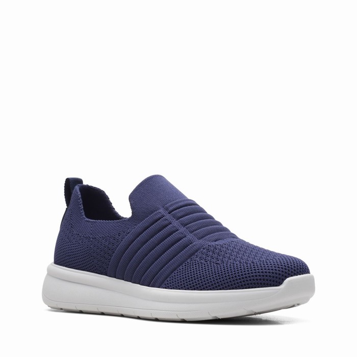 Baskets Clarks Ezera Walk Femme Bleu Marine | OPADRCJD