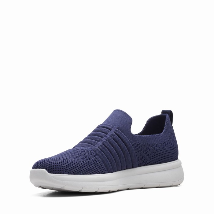 Baskets Clarks Ezera Walk Femme Bleu Marine | OPADRCJD