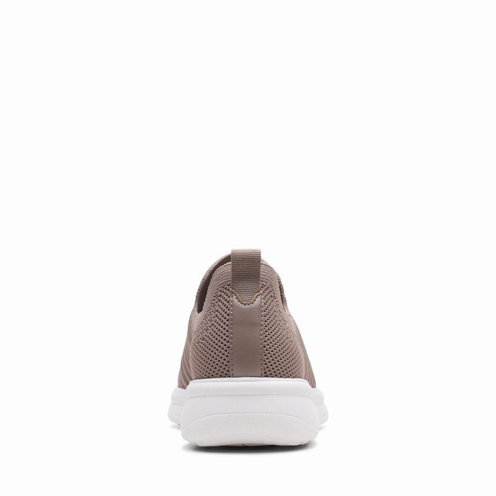 Baskets Clarks Ezera Walk Femme Grise Foncé Marron | LDMLOCSV