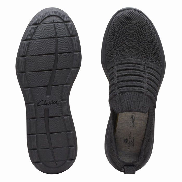 Baskets Clarks Ezera Walk Femme Noir | XVT9JC5H