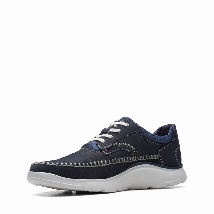 Baskets Clarks Gaskill Dentelle Homme Bleu Marine | VSRDLU1Z