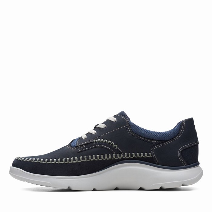 Baskets Clarks Gaskill Dentelle Homme Bleu Marine | VSRDLU1Z