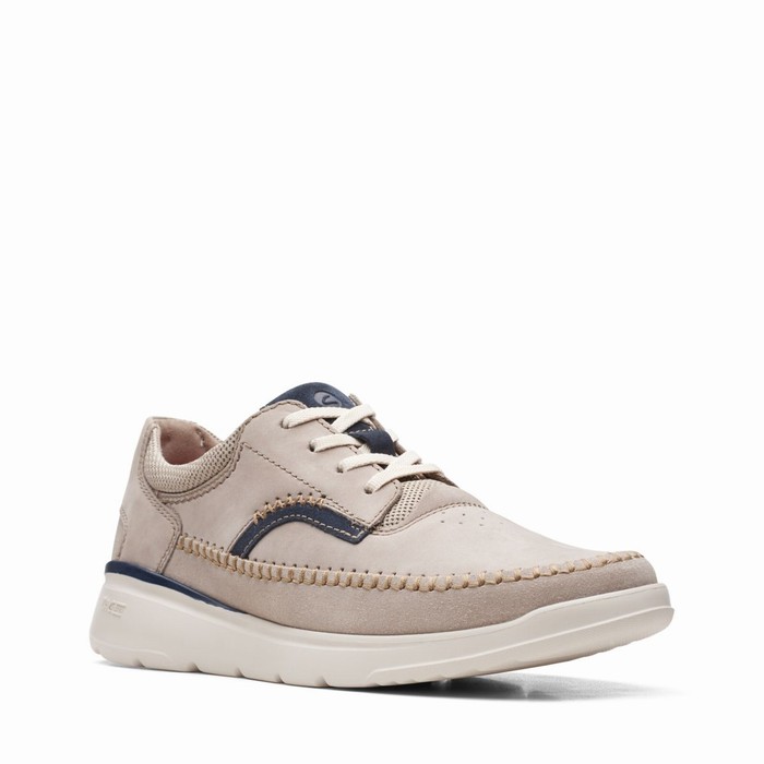 Baskets Clarks Gaskill Dentelle Homme Grise | URBJFQ94