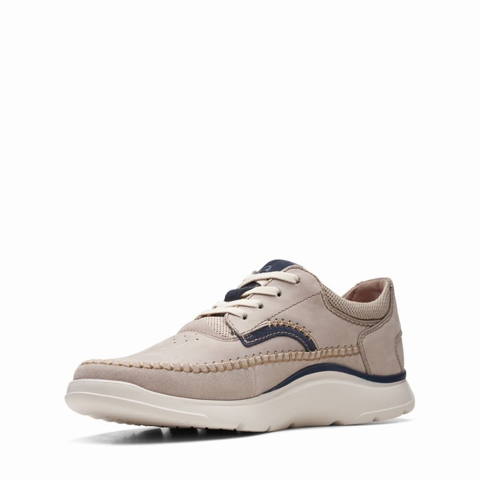 Baskets Clarks Gaskill Dentelle Homme Grise | URBJFQ94