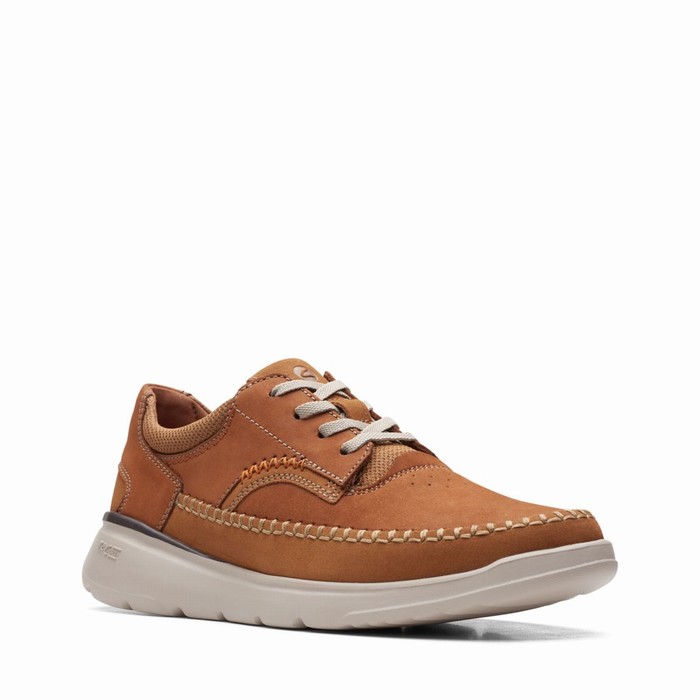 Baskets Clarks Gaskill Dentelle Homme Marron | OVIRSJEN