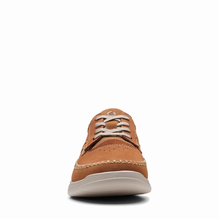 Baskets Clarks Gaskill Dentelle Homme Marron | OVIRSJEN