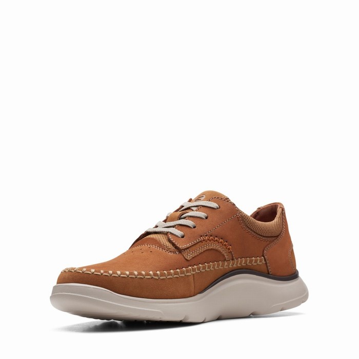 Baskets Clarks Gaskill Dentelle Homme Marron | OVIRSJEN