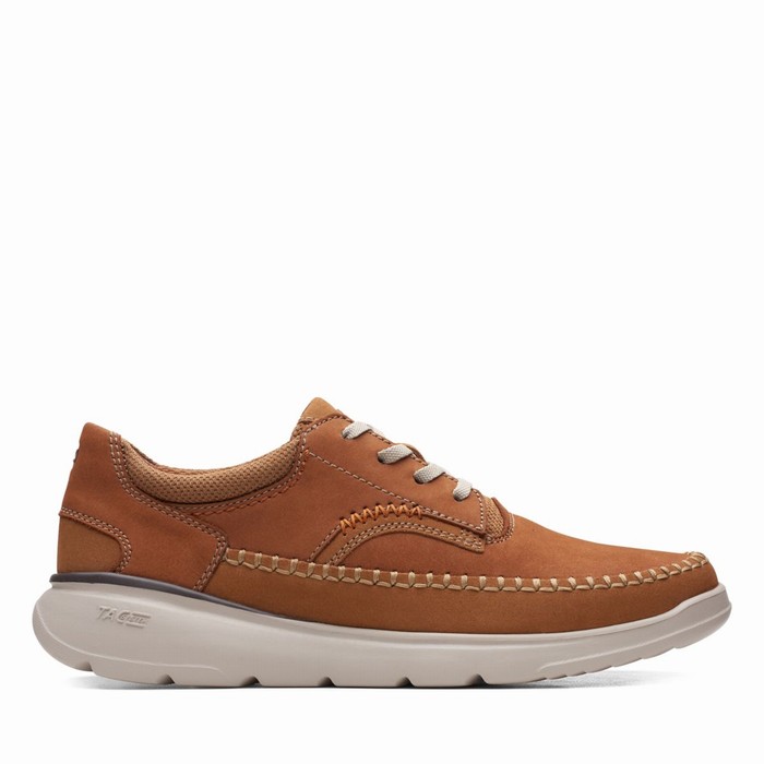 Baskets Clarks Gaskill Dentelle Homme Marron | OVIRSJEN