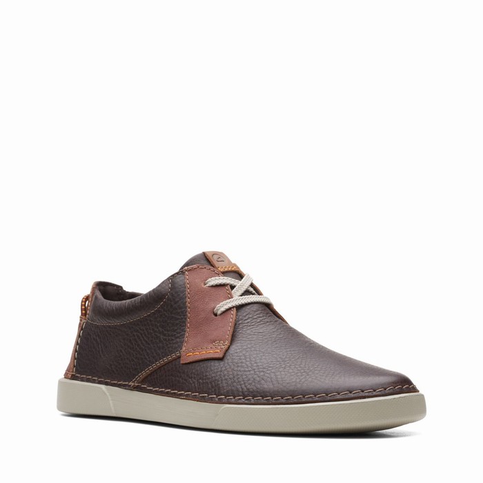 Baskets Clarks Gereld Low Homme Marron Foncé | APCFEDMR