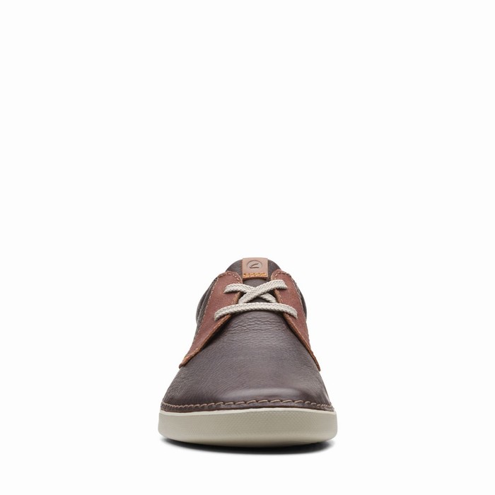 Baskets Clarks Gereld Low Homme Marron Foncé | APCFEDMR