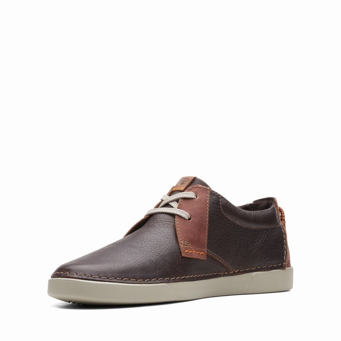 Baskets Clarks Gereld Low Homme Marron Foncé | APCFEDMR