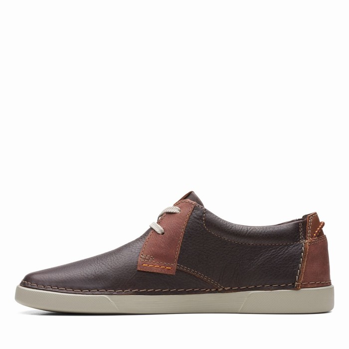 Baskets Clarks Gereld Low Homme Marron Foncé | APCFEDMR