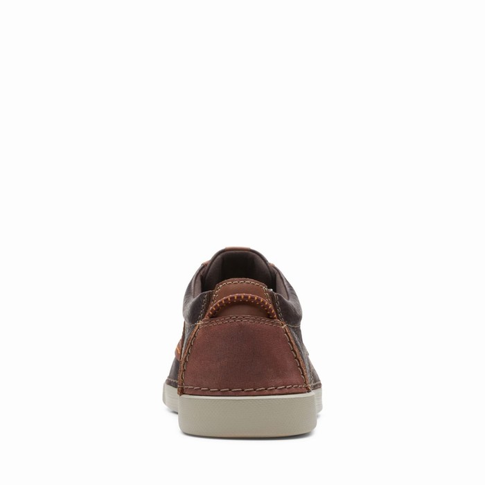 Baskets Clarks Gereld Low Homme Marron Foncé | APCFEDMR