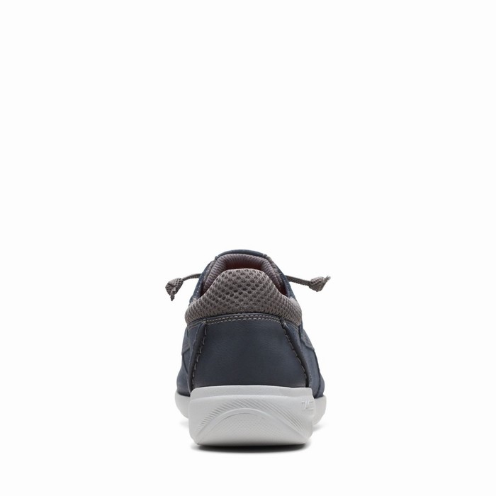 Baskets Clarks Gorwin Moc Homme Bleu Marine | TWHNSVA1