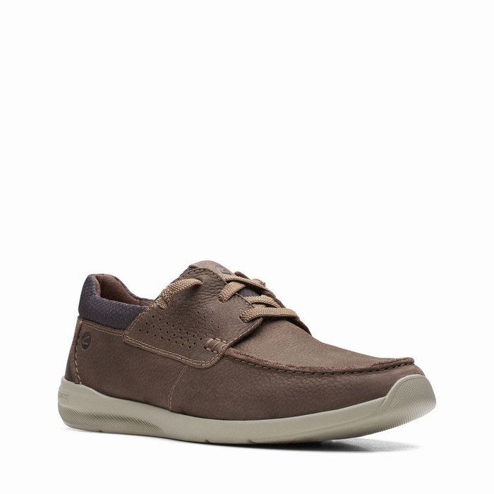 Baskets Clarks Gorwin Moc Homme Marron | TUPHKJOR