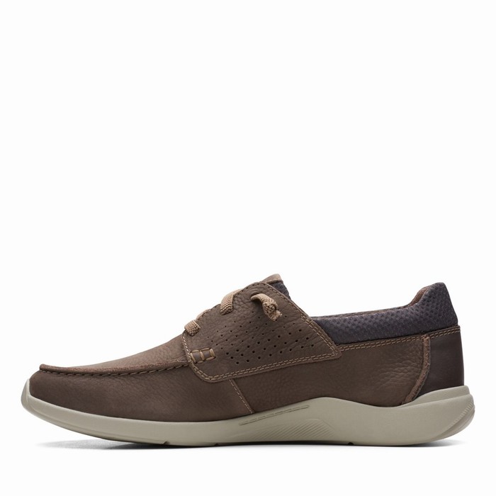 Baskets Clarks Gorwin Moc Homme Marron | TUPHKJOR